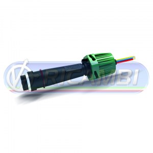 CONNETTORE ELETTRICO 6 PIN FANALE FRISTOM VERDE DX